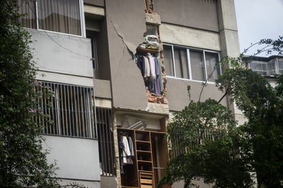 Foto de una vivienda afectada por ambos terremotos.