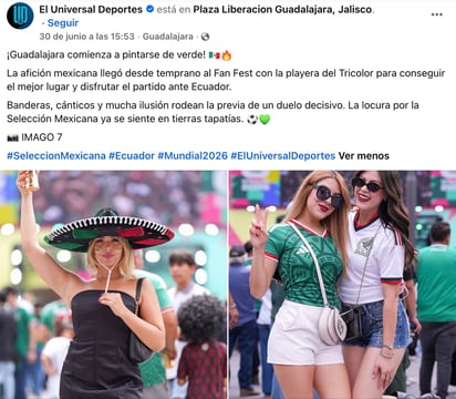 FB: Universal Deportes