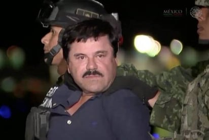Joaquín Guzmán Loera es trasladado a la Ciudad de México. / Foto: Redes Sociales
