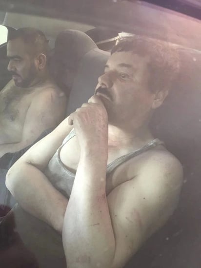 'El Chapo Guzmán' y 'El Cholo Iván' detenidos por policías federales | Foto: Redes Sociales.