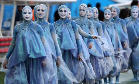 Un momento de la gala de inauguraci&oacute;n del Mundial de F&uacute;tbol de Brasil 2014, hoy 12 de junio de 2014 en el Arena de S&atilde;o Paulo de S&atilde;o Paulo, Brasil.