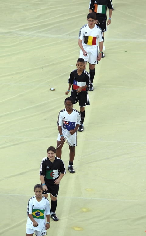 Un momento de la gala de inauguraci&oacute;n del Mundial de F&uacute;tbol de Brasil 2014, hoy 12 de junio de 2014 en el Arena de S&atilde;o Paulo de S&atilde;o Paulo, Brasil.