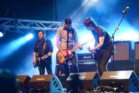 El sonido de punk/rock que los caracteriza se hizo presente durante el evento.