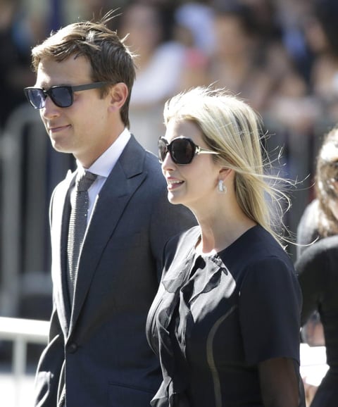 La empresaria Ivanka Trump and her husband, Jared Kushner.