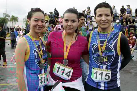 Vero, Fátima y  Miguel.