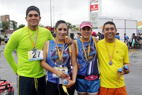 Alberto, Elda, Erika y Pascual.
