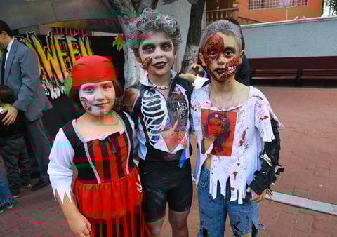 Los peques se unieron al festejo de Halloween.