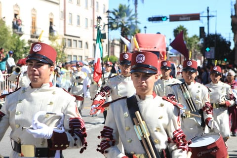 La Banda de Guerre del 58 Batall&oacute;n de Infanter&iacute;a marc&oacute; la apertura del contingente, el cual fue encabezado por una de las nuevas patrullas de la Polic&iacute;a Municipal.