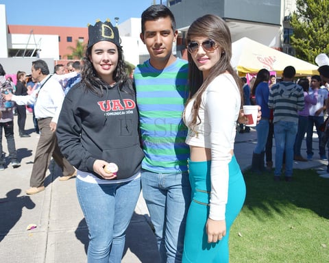 Fernanda Favela, Aldo Iván Flores y Kristel Cardoza.