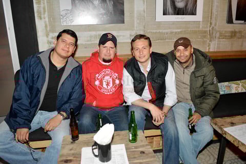 Omar Reyes, Adrián Acosta, Sergio Ontiveros e Iván Luna.