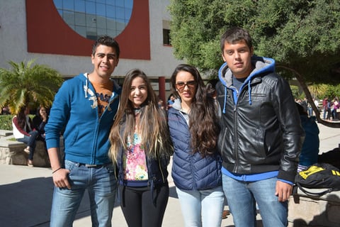 René, Cinthya, Fátima y Pedro.
