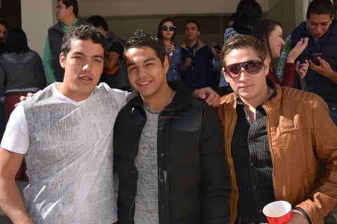 Marcelo Salum, Carlos Mata y Antonio Echavarría.