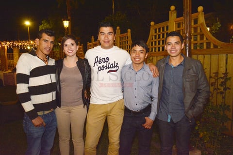 Alfredo López, Daniel Ramos, Daniel Alanis, Jorge Stenner, y Seydi Padilla.