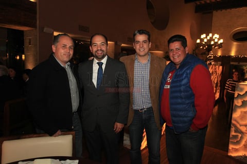 Ignacio Godinez, Eleazar Gamboa, Ignacio Orrante y Axel Pulido