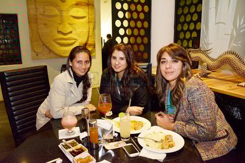 Mónica Gutiérrez, Jaqueline Rentería y Angélica Álvarez.