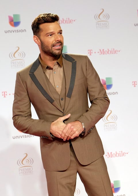 Ricky Martin, el artista latino más representativo, estuvo presente en la entrega de los premios.