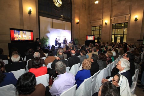 Se reunieron en la antigua estaci&oacute;n del ferrocarril.