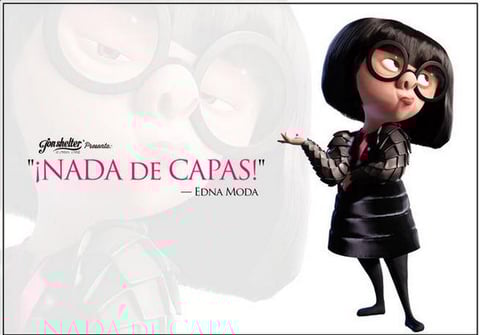 El famoso personaje de Edna Moda y su postura contra las capas sali&oacute; a relucir.