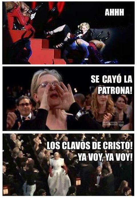 Decenas de memes circulan sobre el accidente que sufri&oacute; la "Reina del Pop" tanto en ingl&eacute;s como en espa&ntilde;ol.