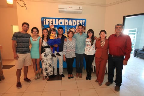 Sus familiares estuvieron presentes en el evento infantil