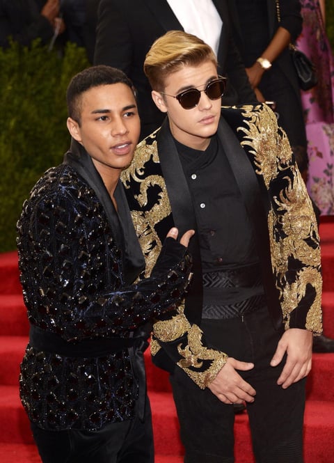 Justin Bieber lleg&oacute; junto a Olivier Rousteing.