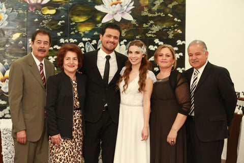 Don Humberto Morales Campa, Sra. Flor Peña Contreras, Luis Francisco Yáñez Garza, Susana Morales Peña, Sra. Irma Luz Garza Durán y Don César Adrián Yáñez Zamora.