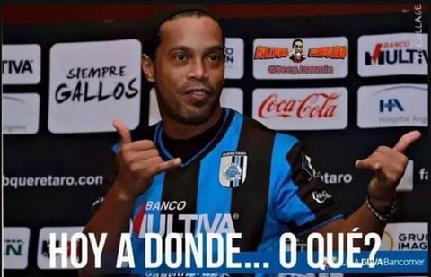 La participación de Ronaldinho dejó mucho que desear