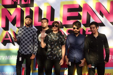 El grupo de rock Siddhartha pos&oacute; ante los fot&oacute;grafos.