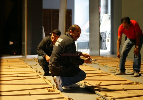 La rehabilitaci&oacute;n del mural estuvo a manos de la restauradora Mar&iacute;a de Lourdes Rodr&iacute;guez D&iacute;az, con el fin de "frenar la humedad" y evitar que la pintura se caiga.