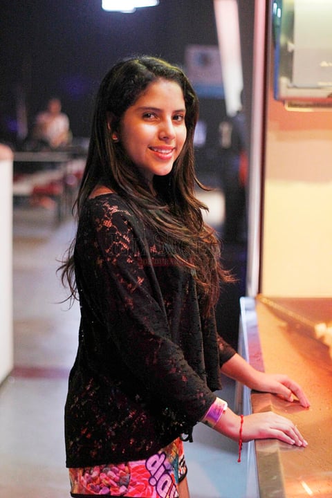 La fiesta se realizó en una pista de patinaje.