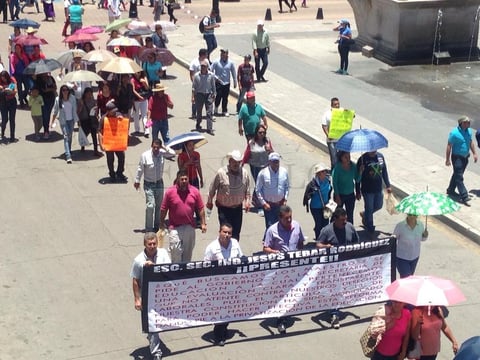Otra marcha del magisterio en Durango