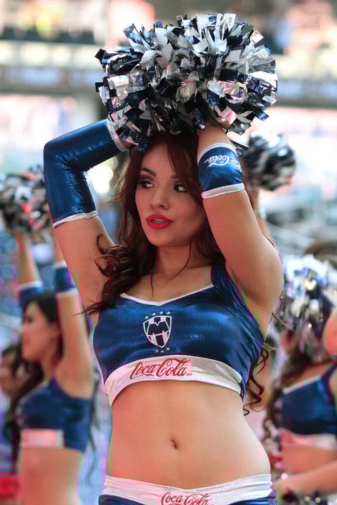 Posando en su nuevo estadio.