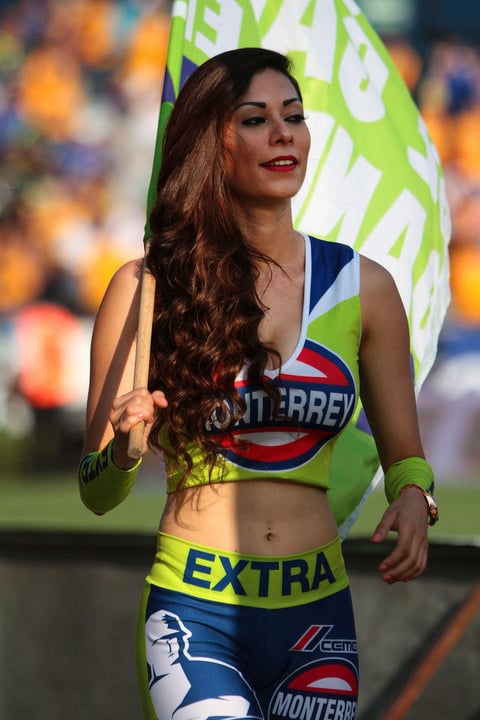 Posando en el 'Volc&aacute;n'.