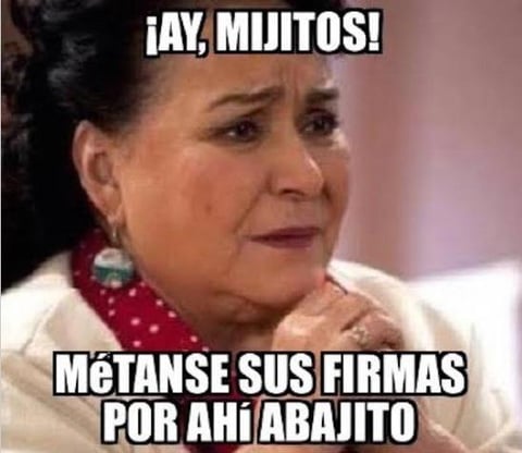 "Por m&iacute; se pueden meter sus firmas por el trasero o por donde m&aacute;s les quepan mijitos, yo estoy respaldada por mi partido, mejor p&oacute;nganse a trabajar y no est&eacute;n de envidiosos", fueron las palabras que mencion&oacute; la actriz.