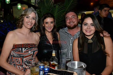 Gabriela Palencia, Martha Palencia, Alfredo Herrera y Mariana Verdú.