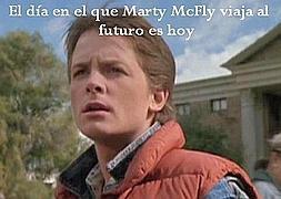 El d&iacute;a en el que Marty McFly viaja al futuro es hoy.