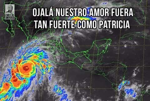 Ante la llegada del hurac&aacute;n &ldquo;Patricia&rdquo; al puerto de Manzanillo, los usuarios de Twitter han creado distintos memes relacionados con el tema.