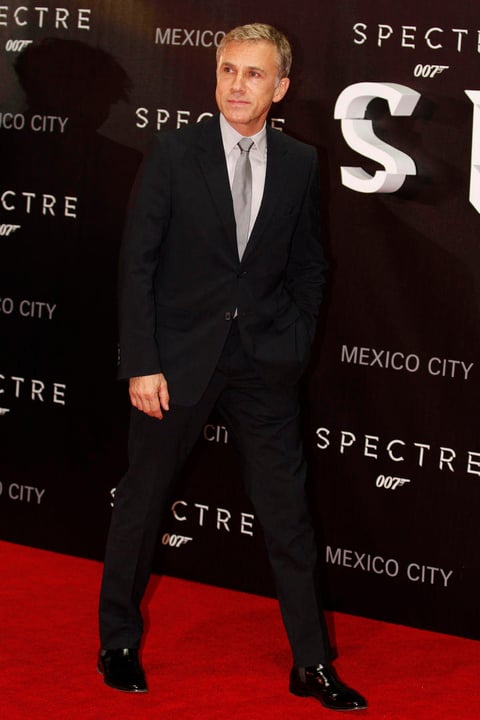 Christoph Waltz Harris desfil&oacute; por la alfombra roja en el Auditorio Nacional.
