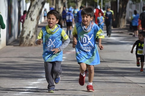 Los peque&ntilde;os mostraron sus ganas de correr.