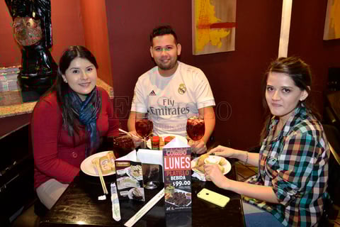 Alejandra, Manuel y Atilene.