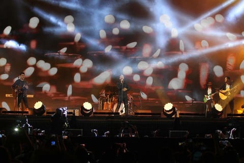 Los chicos de Reik tambi&eacute;n se presentaron en los Premios Telehit.