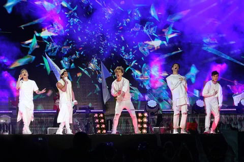 Urban 5 fue otra de las agrupaciones que se presentaron.