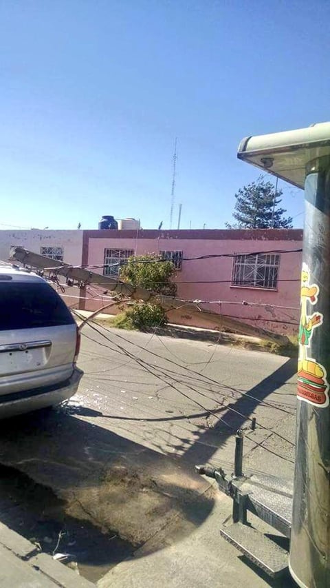 Rachas de viento desquician a Durango