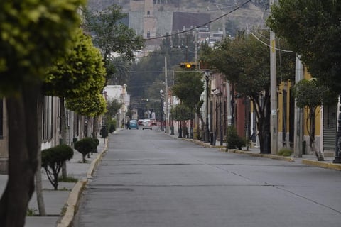 La soledad hizo ver los rastros de los vientos de d&iacute;as recientes, que regaron hojas por doquier.