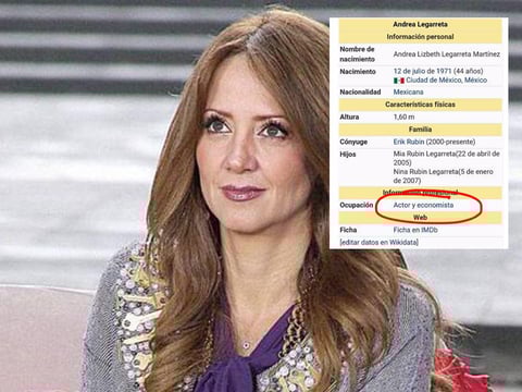 Incluso la ocupaci&oacute;n de Legarreta en su perfil de Wikipedia fue cambiado por "economista".