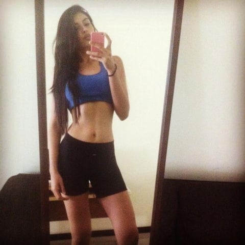 La joven ha demostrado que le gusta mantenerse en forma.