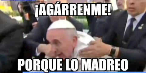 Los tuiteros aprovecharon la expresi&oacute;n del Papa para crear memes.