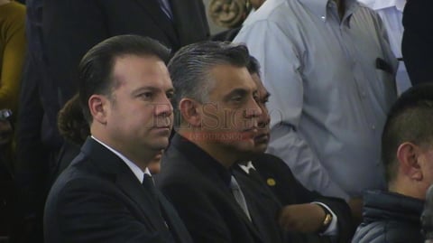 El candidato del PRI a la gubernatura de Durango, Esteban Villegas, asisti&oacute; a la misa.