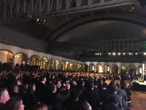 El gobernador de Durango, Jorge Herrera, agradeci&oacute; a todos por estar presentes en su Informe de Gobierno