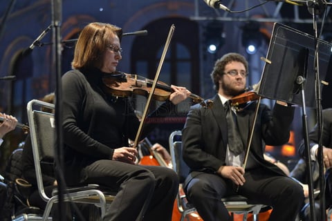 La Orquesta Sinf&oacute;nica de San Luis Potos&iacute; fue la protagonista del concierto de clausura del festival.